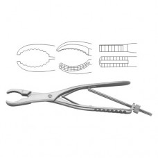 Ulrich Bone Holding Forcep Curved - With Thread Fixation Stainless Steel, 24 cm - 9 1/2"